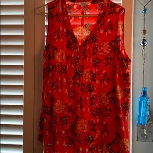 Colorful sleeveless tank top